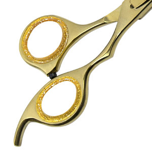 Hair Thinning <b>Shears</b> 6.5 Inch Gold Plasma Coating Stainless Steel Barber Texturizing Scissors Professional Salon Grooming <b>Tool</b> - Product Image 4