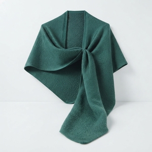 Custom Logo Bulk Wholesale Warm Winter Knitted Shawl Wrap Soft Touch <b>Women</b> Poncho <b>Cape</b> Scarf Factory Direct Manufacturer - Product Image 2