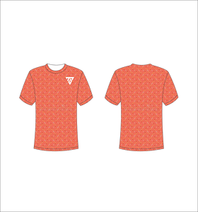 Camiseta de Manga Corta para Hombre con Estampado de Puntos, Cuello Redondo, Corte Regular, Informal, Transpirable, de Poliéster Tejido, con Logotipo Estampado en la Parte Delantera - Product Image 1