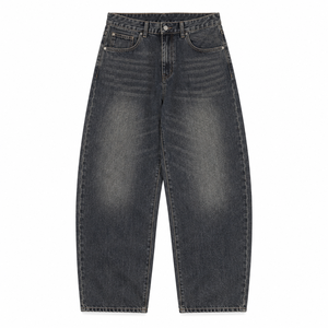 Urban Drift Mid Washed Baggy Jeans Men Relaxed Fit Streetwear Denim Loose Wide Leg Casual Winter Breathable Waterproof Windproof - Product Image 1