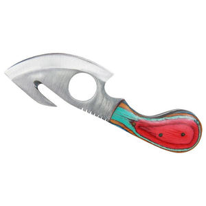 Cuchillo de Desollar de Acero Inoxidable de Hoja Fija de 7 Pulgadas Hecho a Mano con Funda de Cuero para Caza al Aire Libre - Product Image 3