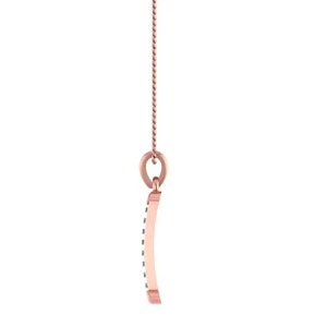 925 silver Letter I Pendant With Moissanite Channel Setting Classic Unisex Everyday Wear Premium quality - Product Image 3