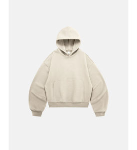 Nouveau Hoodie OEM Hiver Streetwear Personnalisable avec Logo, Épaules Tombantes, Sans Cordon, Coupe Oversize, en Molleton 100% Coton - Product Image 6