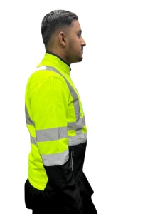 Chaqueta polar de seguridad reflectante Hi Vis Construcción de poliéster para protección contra el frío - Product Image 2