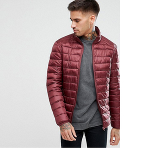 2024 New Style Men's Autumn Waterproof Breathable Canvas Puffer <b>Jackets</b> Stand Collar <b>Fleece</b> <b>Lining</b> Warm High Quality - Product Image 1