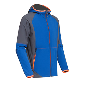 Men's Windproof Hooded <b>Jacket</b> Sporty Zipper Closure Regular Fit Solid Color Polyester Nylon Shell Autumn Wear - Product Image 4