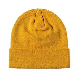 Bonnet en acrylique tricoté personnalisé pas cher, 100 % acrylique, pour l'automne et l'hiver, chaud, uni, couleur unie, pour le sport 2026 - Product Image 3