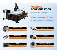 Machine de gravure et de découpe 3D en bois MDF pour la fabrication de meubles, routeur CNC 1325 avec table en aluminium