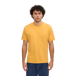 T-shirt uni à col rond et manches courtes pour homme, coupe droite classique, devant uni, décontracté, basique, personnalisable, marque privée, fabricant de vêtements en gros - Product Image 4
