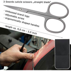 Ciseaux à ongles incurvés personnalisés de qualité supérieure, manche ergonomique en acier inoxydable, lame en acier inoxydable tranchante, professionnel pour les cuticules - Product Image 3