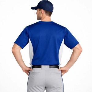 Ensemble de t-shirt et pantalon d'entraînement de baseball pour hommes personnalisé, vêtements de sport respirants, uniforme d'équipe, logo OEM - Product Image 4