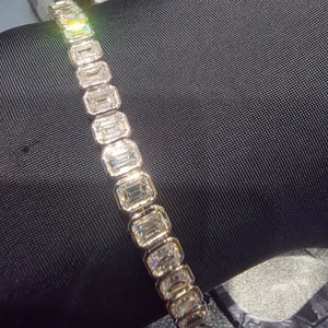 PT950 Platinum Diamond Tennis Bracelet Elegant Lightweight Bezel <b>Set</b> IGI Certified Jewelry for Women Daily Wear - Product Image 6