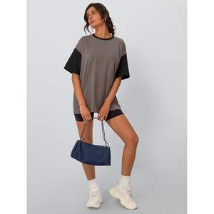 FOXA-Camisetas de manga corta para mujer, camisetas de gran tamaño para entrenamiento de verano, informales, Y2K 2025, Camisetas Básicas de gimnasio a la moda - Product Image 4