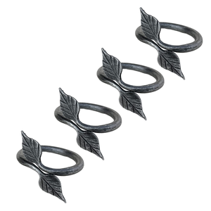 Metal Napkin <b>Ring</b> Customizable Butterfly Design <b>Circle</b> 4 Pieces Luxury Napkin <b>Ring</b> Affordable Price - Product Image 2