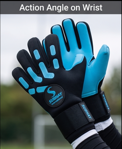Professional High-<b>Match</b> Unisex Football Goalkeeper Gloves SUBHAY New Natural Latex Half Pipe Finger Reverse Bag Wear-Resistant - Product Image 4