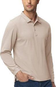 เสื้อโปโลแขนยาวผู้ชาย สีพื้น ผ้าปิเก้ คอตตอน สวมใส่สบาย ปกคอพับได้ ระบายอากาศดี แขนยาวเต็มตัว เหมาะสำหรับใส่ในฤดูใบไม้ผลิ รับผลิตแบบ OEM - Product Image 4
