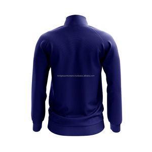 Custom Logo Cricket Jacket Front Logo Stand Collar Long Sleeve Waterproof <b>Winter</b> Team <b>Wear</b> - Product Image 2
