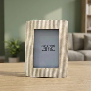 Wooden Photo <b>Frame</b> 4x6 Inch Rectangular Tabletop Vertical Made In India - Product Image 1
