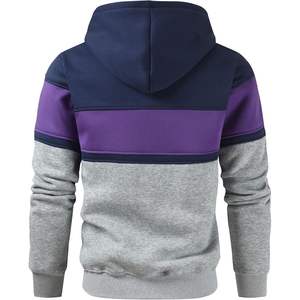 Sudadera con capucha para hombre con cordón ajustable, forro polar grueso, suéter cálido de invierno, ropa informal de algodón estilo streetwear - Product Image 1