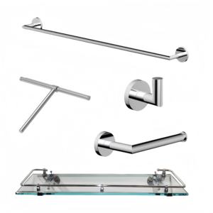 Offre Spéciale : Ensemble d'Accessoires de Salle de Bain Modernes et Simples en Laiton et Acier Inoxydable – Porte-Papier Toilette Mural - Product Image 3