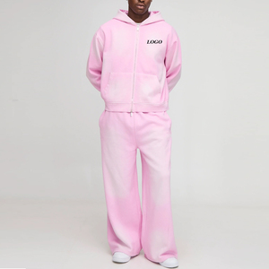 Chándal de algodón y poliéster con capucha y mangas largas para hombre, ropa informal / Chándales de moda, servicio OEM, precio al por mayor 2026 - Product Image 1