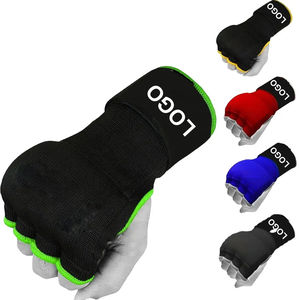 Gants de boxe personnalisés avec logo, doublure en gel et rembourrage interne, bandages spéciaux pour la protection des poignets, arts martiaux, utilisation facile, modèle factice - Product Image 1