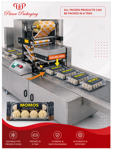 Horizontal Automatic High-Speed Wrapping <b>Machine</b> for Food Packaging Paper & Plastic Materials <b>Dumplings</b>/Steamed Buns/Frozen Food - Product Image 5