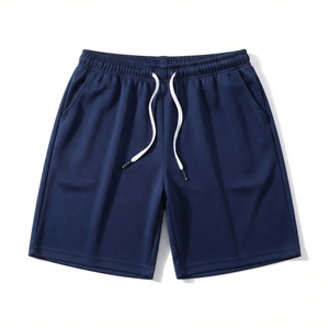 Pantalones Cortos Deportivos para Hombre, Transpirables, 100% Algodón, Cintura Media con Cordón Ajustable, para Playa, Gimnasio, Deportes de Verano - Product Image 6