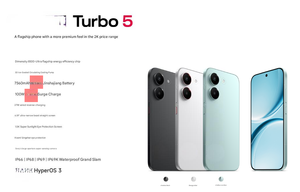สมาร์ทโฟน REDMI Turbo5 ซีรีส์ใหม่ ปี 2026 รุ่นดั้งเดิม หน้าจอ AMOLED Dimensity 120Hz ความละเอียด 5K แสดงผลได้ชัดเจนแม้กลางแดดแรง พร้อมระบบชาร์จเร็ว 100W - Product Image 5