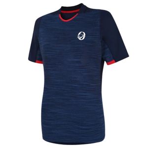 Maillot de rugby sublimé bleu marine pour femme, à manches courtes, uniforme d'équipe, tenue de sport, vêtements d'entraînement - Product Image 1