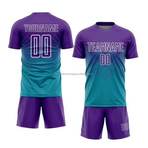 Customized Adult Soccer Jerseys Breathable Quick Dry Short Personalized <b>Heat</b> Transfer Football Jersey Automated Cutting High - Product Image 4