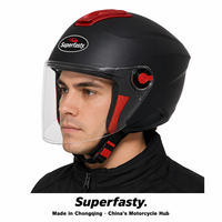 Casque Moto Ouvert Ultra PP Personnalisé avec Double Visière et Fermeture Rapide pour les Passionnés de Week-end - Vente en Gros