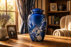 Blooming Fairy Flowers <b>Urn</b> <b>Ashes</b> Mom Cremation <b>Urn</b> Adult Male Female Burial <b>Urns</b> Human <b>Ashes</b> Decorative Custom Size Uzair - Product Image 2