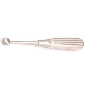 Cureta ósea manual de cuchara afilada, 17 cm, mango hueco, eje recto, copa ovalada, acero inoxidable alemán, autoclavable, reutilizable - Product Image 2