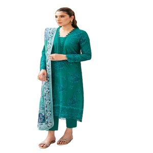 Venta al por mayor de ropa pesada diseñador Maxi de 3 piezas indio y paquistaní original de marca Ramsha para adultos - Product Image 1