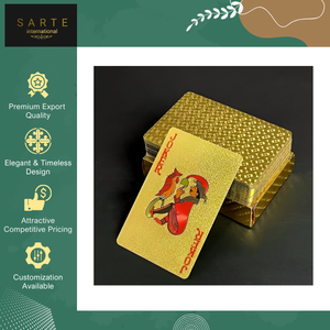 Nuevas Cartas Coleccionables de Lujo en Caja de Regalo Ecológica, Duradera, de Alta Gama, para Coleccionistas Familiares, Diseños Personalizados Premium en Dorado - Product Image 2