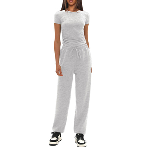 Wholesale <b>Cheap</b> Women's Tracksuits Wholesale Summer Women Tracksuits Two Piece Set in Low Price - Product Image 1