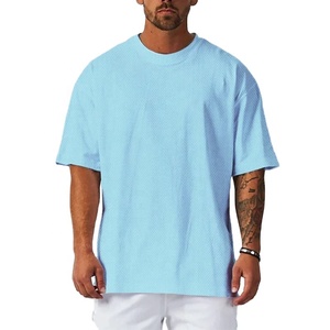 T-shirts graphiques imprimés surdimensionnés pour hommes, 100 % coton, 220 g/m², coupe ample, style streetwear - Product Image 1