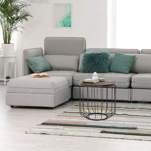 Mesa de Centro Moderna para Sala de Estar con Base de Metal y Tapa de Madera Sólida Industrial, Modelo 002 de GROWTH WORLD EXPORT - Product Image 5