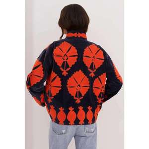 Veste vintage en coton bleu marine brodée Suzani pour femmes, chemise légère décontractée à manches longues, manteau d'hiver pour femmes - Product Image 4