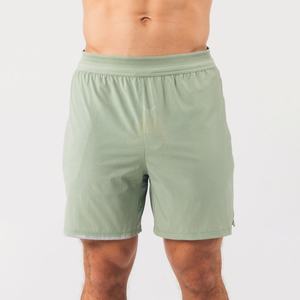 Pantalones cortos de gimnasio para hombre, transpirables, de secado rápido, cómodos, con logotipo personalizado, método de tejido no tejido sólido, tamaño personalizable, venta al por mayor de OEM - Product Image 1