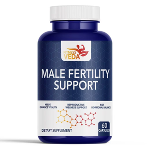 Suplemento de Apoyo a la Fertilidad Masculina para el Bienestar del Hombre, Fórmula Natural a Base de Hierbas para la Vitalidad, 60 Cápsulas, Disponible con Marca Privada OEM - Product Image 1