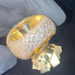 Anillo de Campeonato Hip Hop para Hombre, Diseño de Bolsa de Dinero, Chapado en Rodio, Plata de Ley 925, Hecho a Mano y Personalizado - Product Image 3