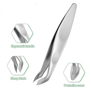 High Quality Mini Cutter 12.5 MM Bevel Jaw Wide Opening Curved Blade <b>Pointed</b> Tip Fingernail Tool Simple Style Adult Use - Product Image 3