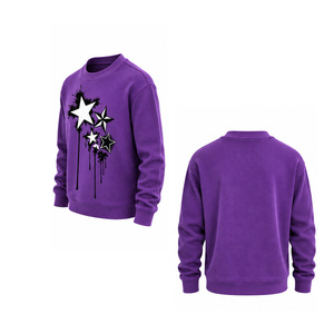 Sudadera de punto gofrado para hombre, cuello redondo, manga larga, estilo casual, térmica, texturizada, ropa de invierno, estilo urbano, personalizada, OEM, top - Product Image 4