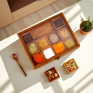 Wooden Storage Organizer Box for Home and Office Use Eco-Friendly Wooden Desktop Storage Organizer Box - Product Image 4