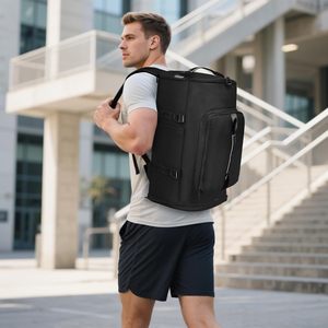 Bolsa de Gimnasio para Hombre y Mujer con Compartimento para Zapatos - Bolsa de Lona, Mochila de Viaje, Mochila Deportiva, Bolsa de Fin de Semana - Product Image 5