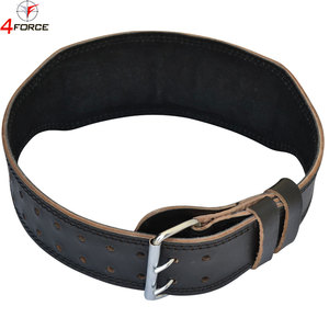 Heavy Duty Powerlifting Belt Genuine Leather Gym Belt Adjustable Double Prong <b>Back</b> <b>Support</b> OEM Custom Factory Manufacturer - Product Image 6