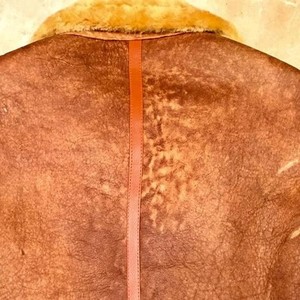 Luxury Leather <b>Shearling</b> <b>Jacket</b> for <b>Men</b> Warm Sheepskin Fur Coat Classic Aviator Biker Winter Outerwear Premium Quality Fit - Product Image 2