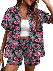 ชุดเสื้อผ้าโพลีเอสเตอร์ระบายอากาศน้ำหนักเบา ชุดเซ็ตสั่งทำพิเศษสำหรับผู้หญิง กางเกงขาสั้นปั่นจักรยานผ้าฝ้ายผสมโพลีเอสเตอร์ ชุดเซ็ตสำหรับผู้หญิง - Product Image 2